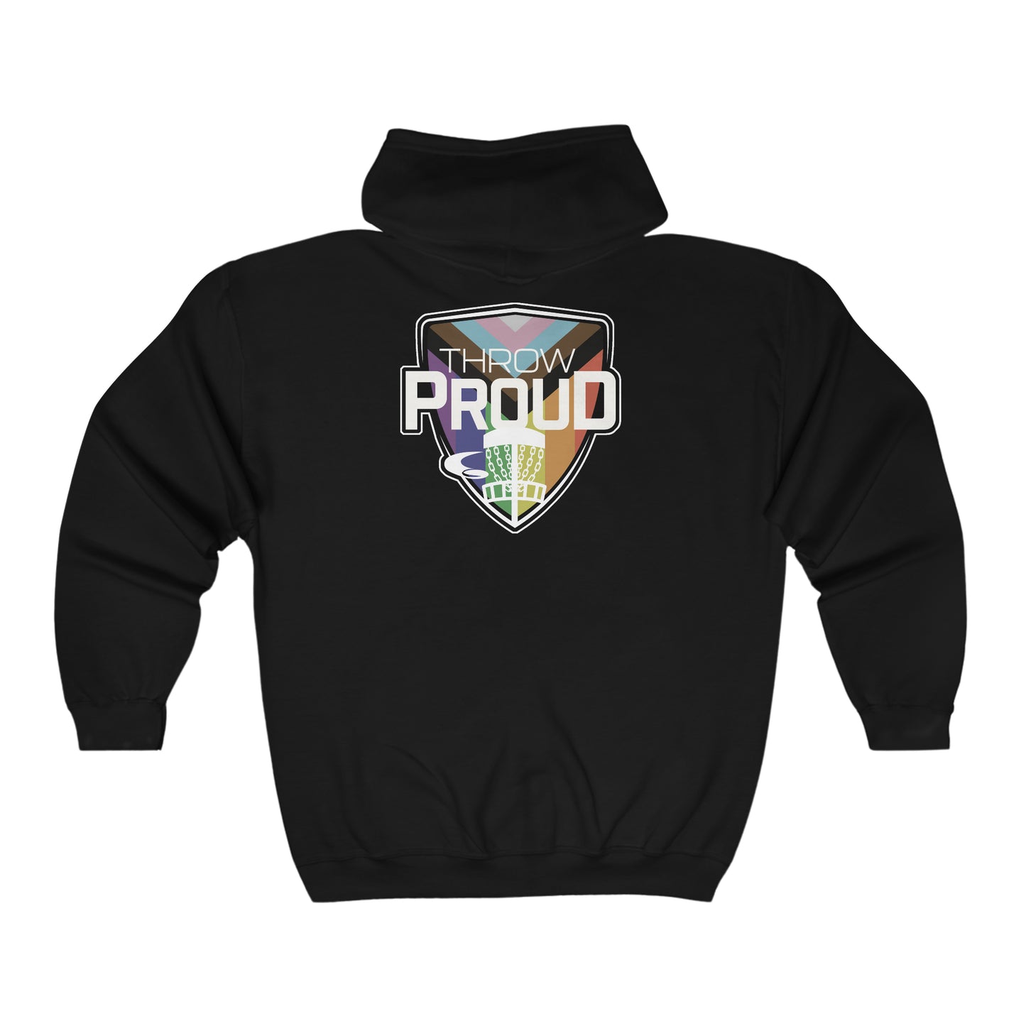 Progress Pride logo hoodie