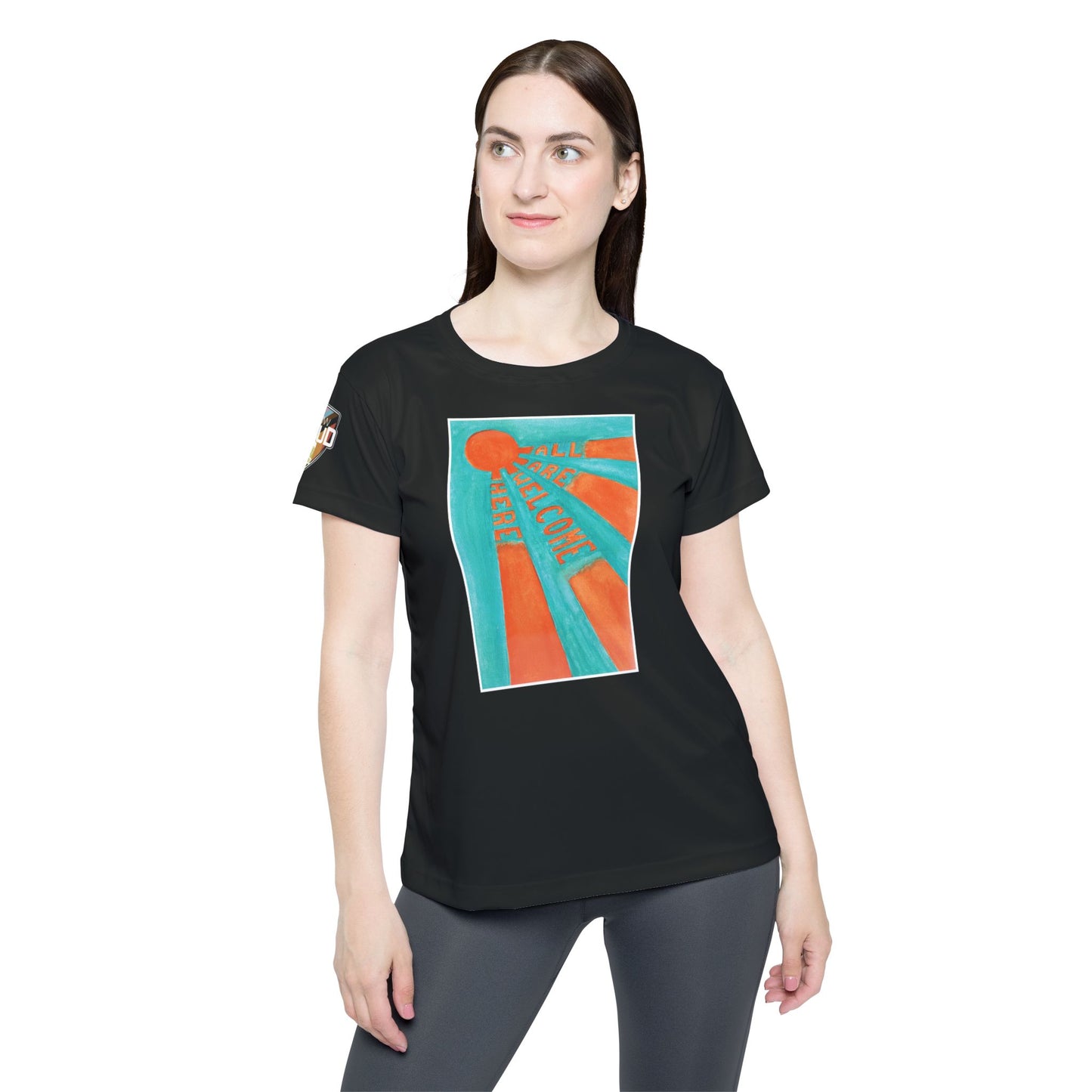 "All are welcome here"/"Hate hurts us all" - Pride Month 2025 Jersey (feminine cut)