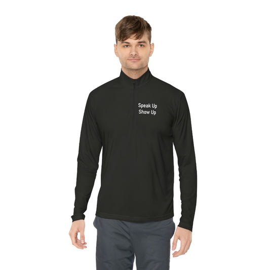 Progress Pride logo Quarter-Zip Pullover - unisex cut