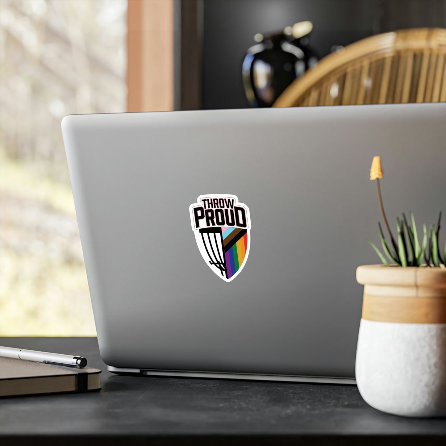 Throw Proud Shield Sticker