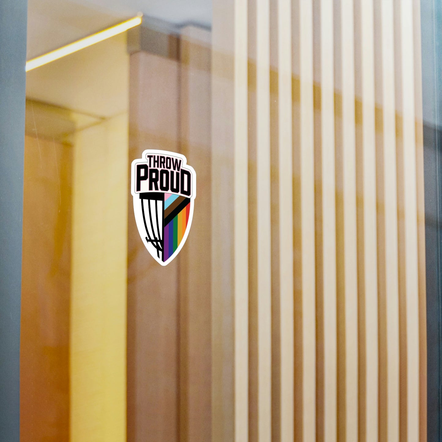 Throw Proud Shield Sticker