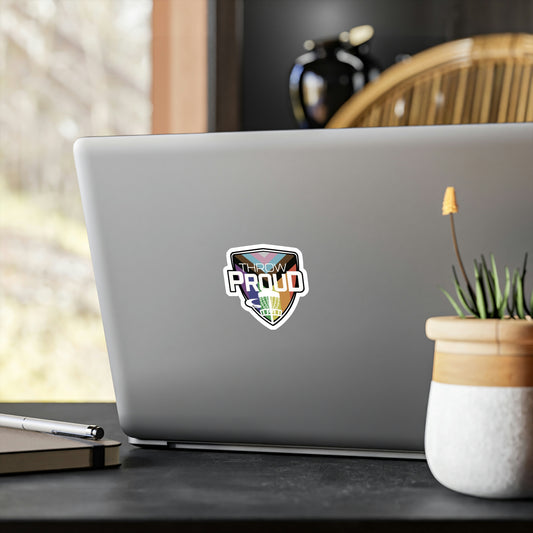 Throw Proud Progress Pride Logo Sticker